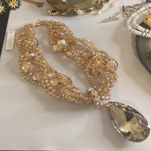 Christian Siriano Jewelry Christian Soriano Twisted Ab Beaded